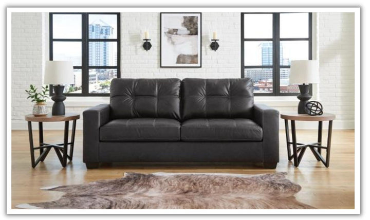 Barlin Mills 2-Seater Sofa in Faux Leather