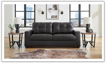 Barlin Mills Queen Sofa Sleeper in Faux Leather-Jennifer Furniture