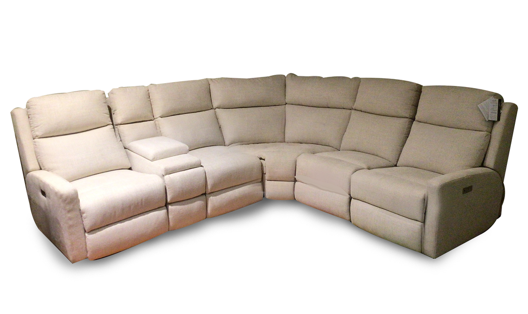 Bassett Appex 5-Pieces Power Recliner Sectional