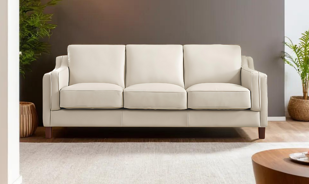 Bella Leather 3-Seater Sofa