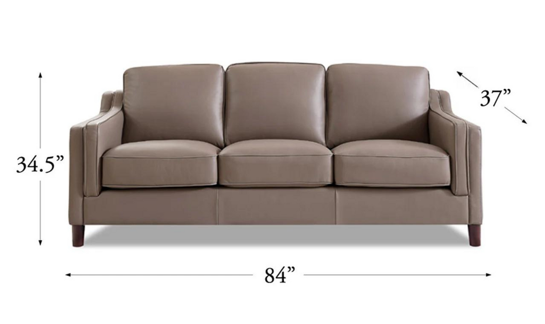 Bella Leather 3-Seater Sofa