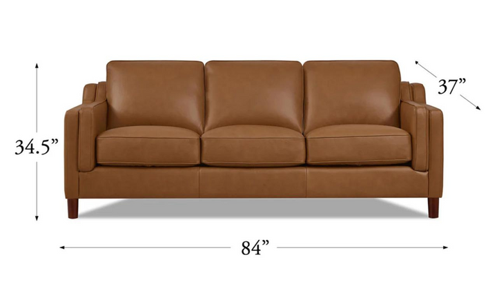 Bella Leather 3-Seater Sofa