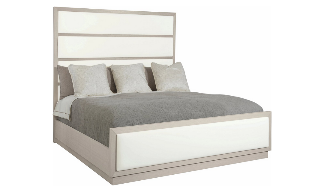 Bernhardt Axiom Fabric Upholstered Wood-framed Panel Bed -  Jennifer