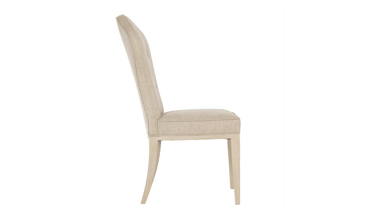 Bernhardt East Hampton Gray Fabric Upholstered Wooden Side Chair-Jennifer Furniture