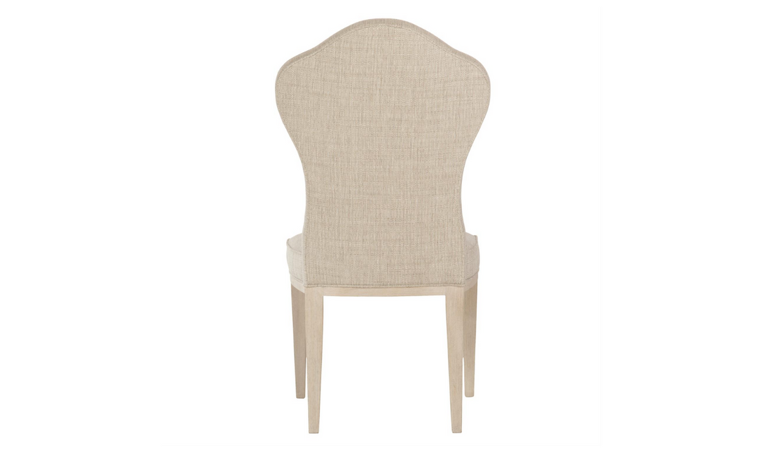 Bernhardt East Hampton Gray Fabric Upholstered Wooden Side Chair-Jennifer Furniture