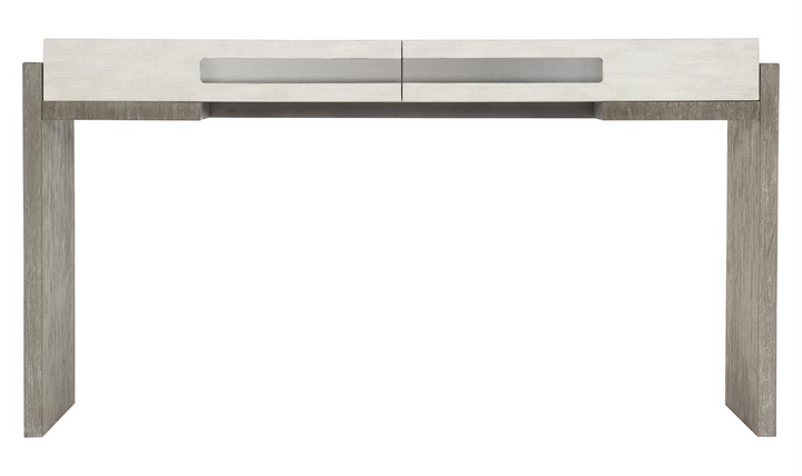 Bernhardt Foundations Rectangle Console Table with Two Tone Finish-Jennifer Furniture