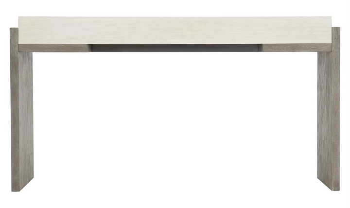 Bernhardt Foundations Rectangle Console Table with Two Tone Finish-Jennifer Furniture