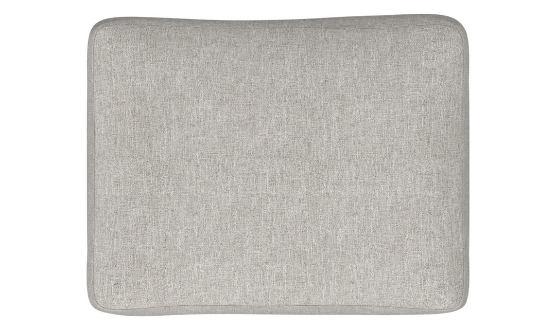 Bernhardt Isabella Sqaure Fabric Ottoman in Gray-Jennifer Furniture