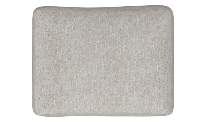 Bernhardt Isabella Sqaure Fabric Ottoman in Gray-Jennifer Furniture