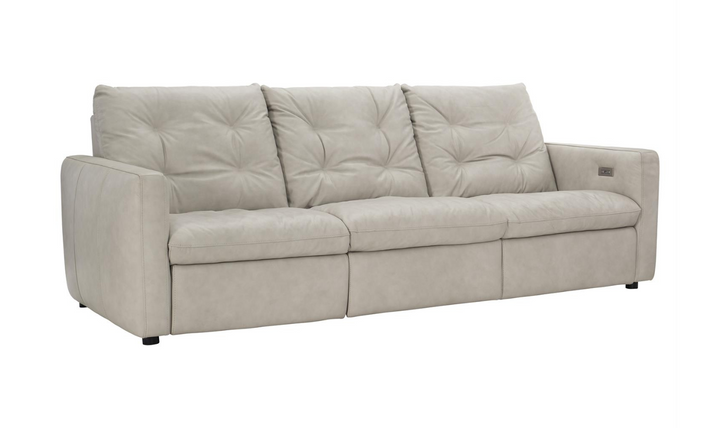 Bernhardt Kaya 3-Seater Leather Power Motion Sofa with USB Port