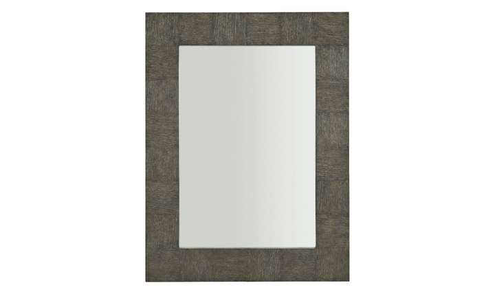 Bernhardt Linea Cerused Charcoal Frame Mirror-Jennifer Furniture