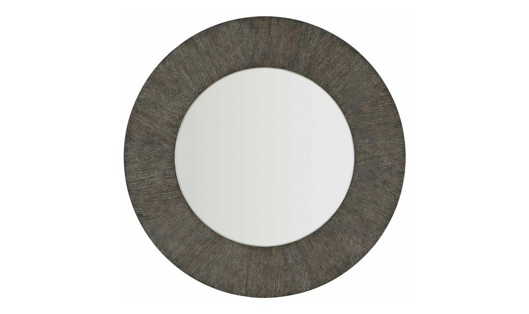 Bernhardt Linea Cerused Charcoal Frame Mirror-Jennifer Furniture