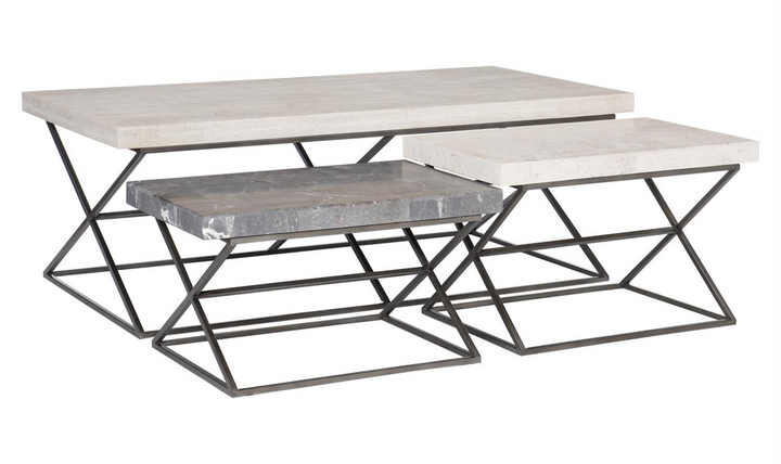 Bernhardt McCray Cocktail Table with Laminated Stone Top