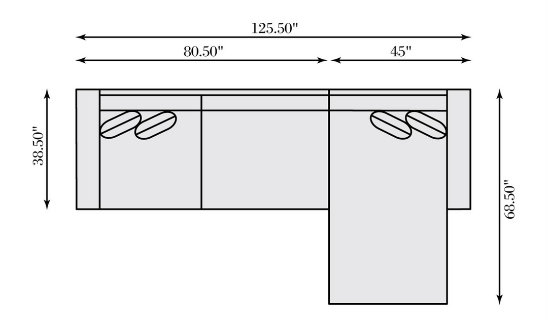 Bernhardt Nest L-shaped Fabric Sectional in Gray-Jennifer Furniture