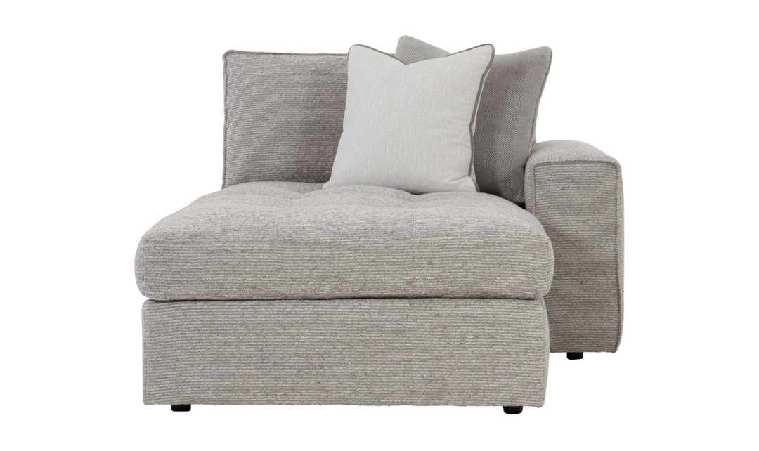 Bernhardt Nest L-shaped Fabric Sectional in Gray-Jennifer Furniture