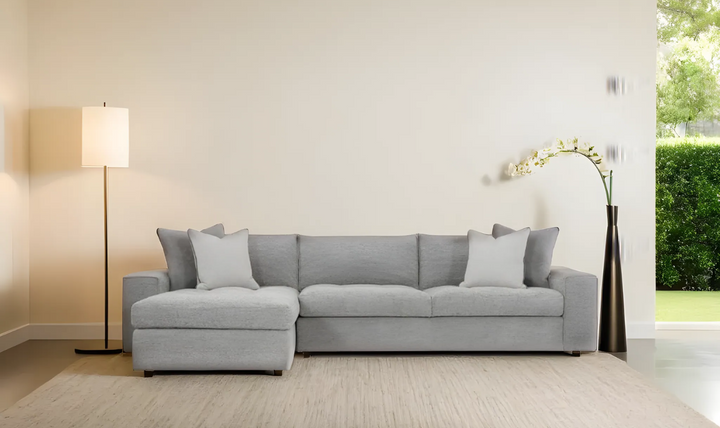 Bernhardt Nest L-shaped Fabric Sectional in Gray