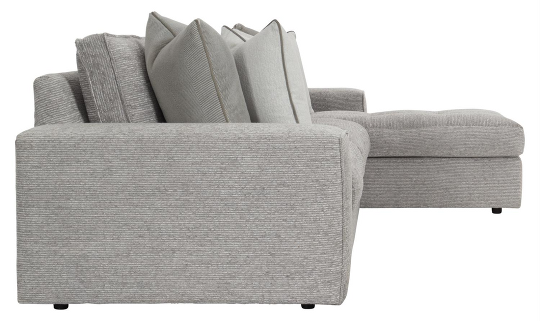 Bernhardt Nest L-shaped Fabric Sectional in Gray-Jennifer Furniture