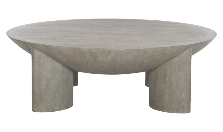 Bernhardt Renzo Round Top Cocktail Table With Four Oval Legs-Jennifer Furniture