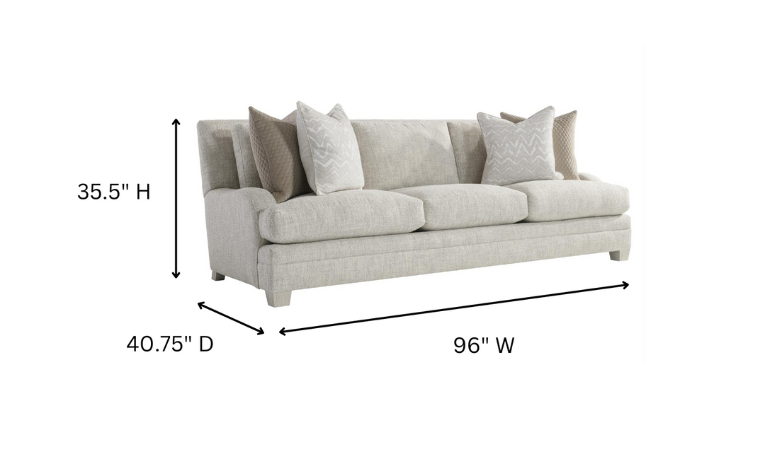 Bernhardt Rollins 3-Seater Fabric Sofa- Jennifer Furniture