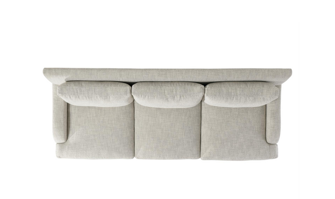 Bernhardt Rollins 3-Seater Gray Fabric Sofa 