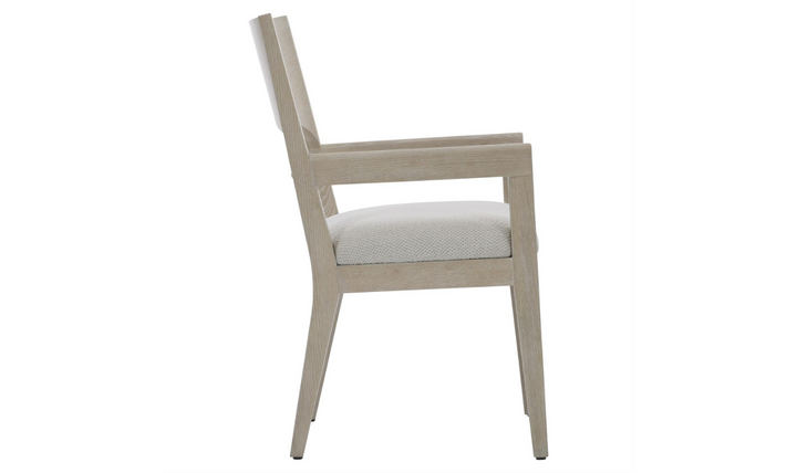 Bernhardt Solaria Fabric Upholstered Wooden Arm Chair with Track Arm