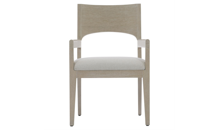 Bernhardt Solaria Fabric Upholstered Wooden Arm Chair with Track Arm