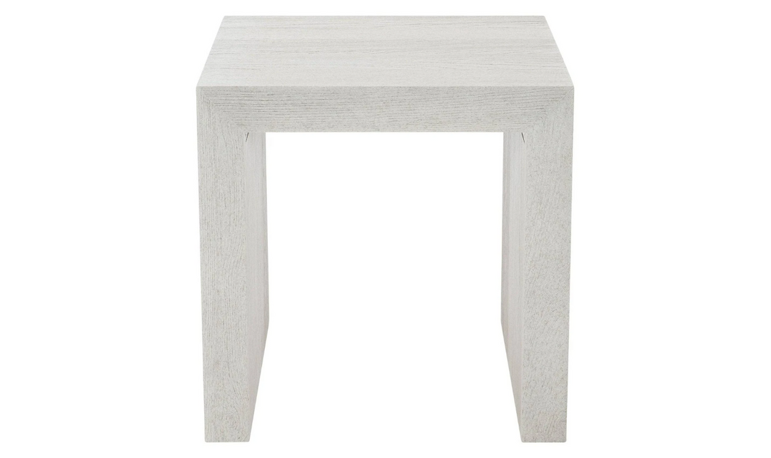 Bernhardt Summerton Rectangle Side Table in White-Jennifer Furniture