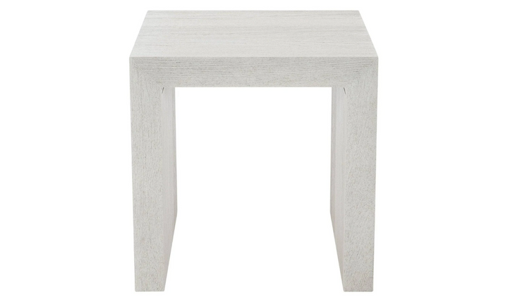 Bernhardt Summerton Rectangle Side Table in White-Jennifer Furniture