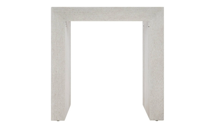 Bernhardt Summerton Rectangle Side Table in White-Jennifer Furniture