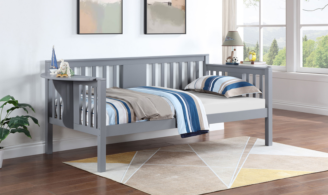 Bethany Twin Wood Daybed with Drop-down Tables-Jennifer Furniture