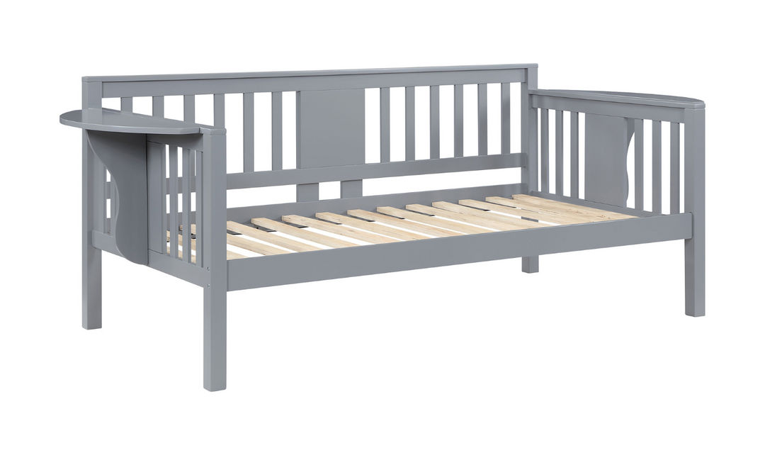 Bethany Twin Wood Daybed with Drop-down Tables-Jennifer Furniture