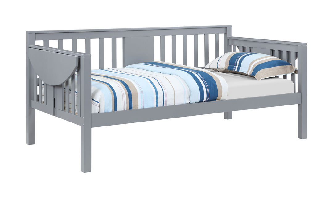 Bethany Twin Wood Daybed with Drop-down Tables-Jennifer Furniture