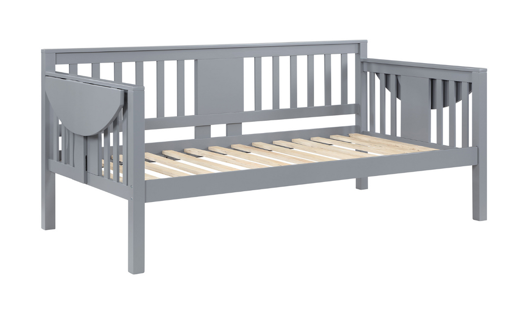 Bethany Twin Wood Daybed with Drop-down Tables-Jennifer Furniture