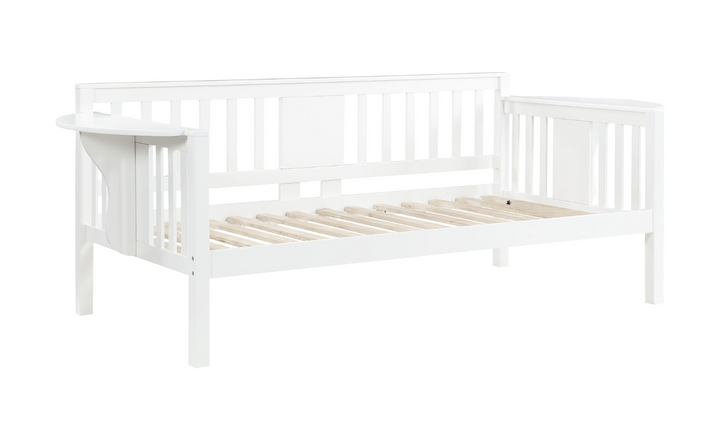 Bethany Twin Wood Daybed with Drop-down Tables-Jennifer Furniture