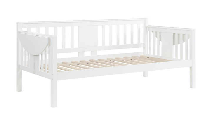 Bethany Twin Wood Daybed with Drop-down Tables-Jennifer Furniture