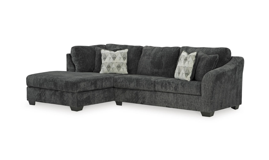 Biddeford 2-Piece Fabric Sectional Sofa With Chaise