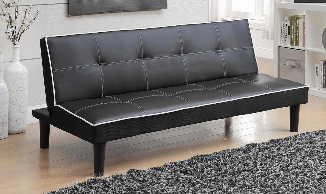 Blossom Leather Sleeper Sofa with Tufted Back