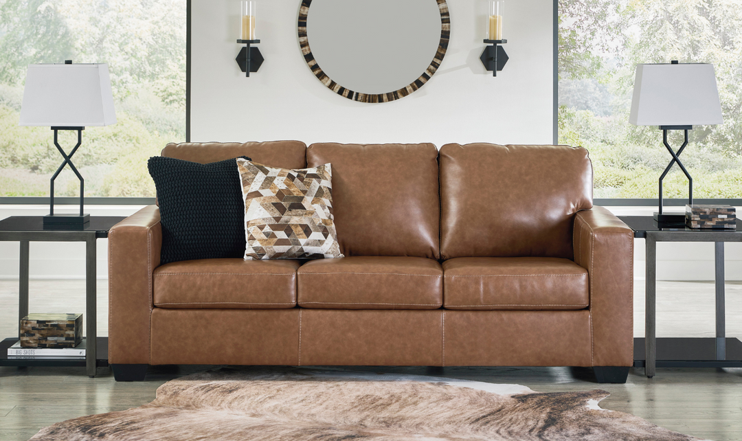 Bolsena 3-Seater Stationary Leather Sofa