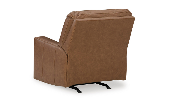 Modern Heritage Bolsena Rocking Leather Recliner In Caramel