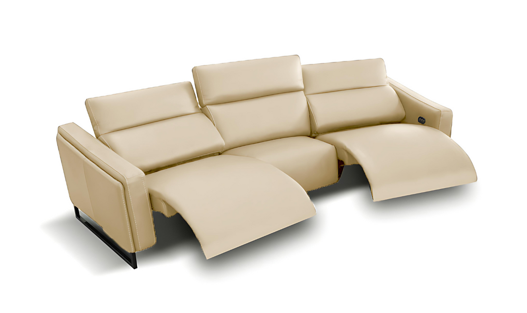 Bracci Athos 3-Pieces Leather Sectional Sofa-Jennifer Furniture