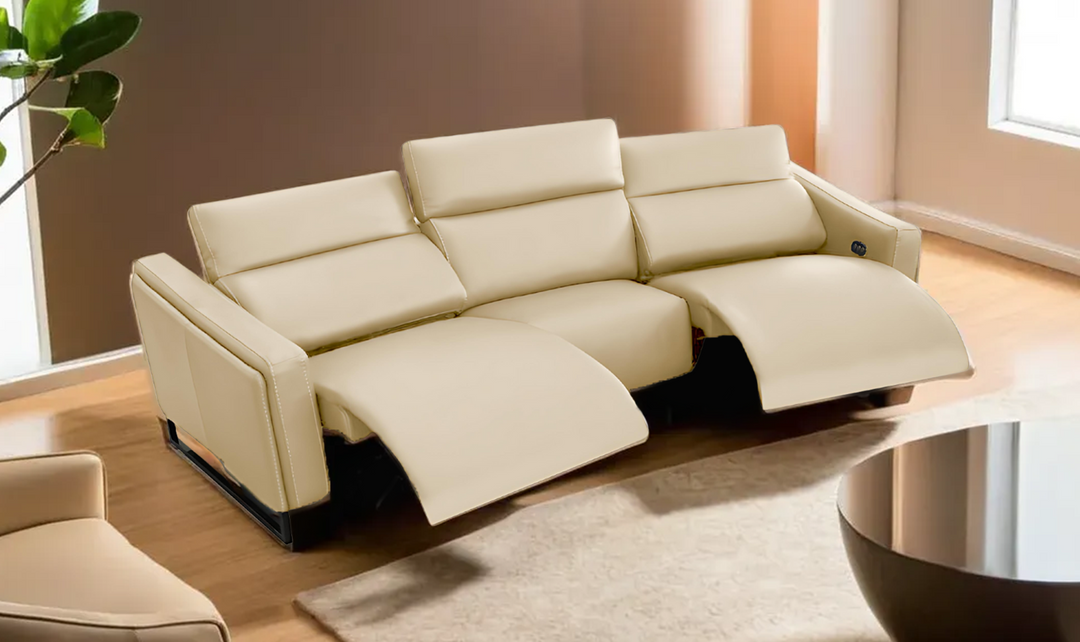 Bracci Athos 3-Pieces Leather Sectional Sofa-Jennifer Furniture