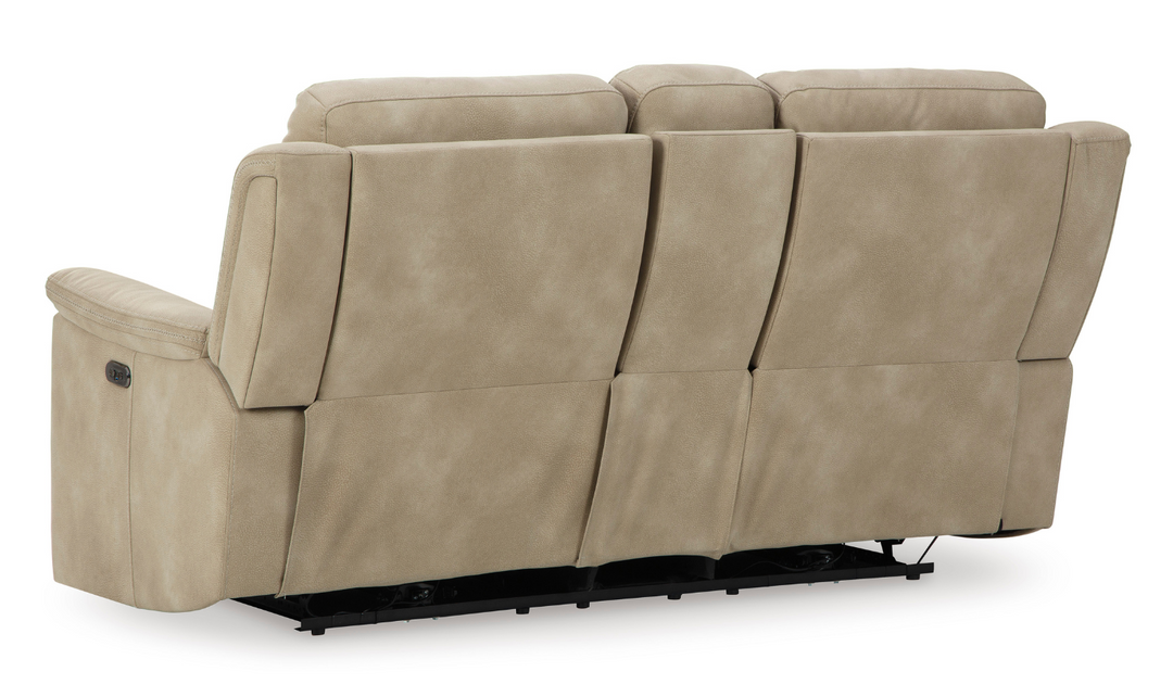 Brandon Power-Reclining Loveseat With Storage Console-Jennifer Furniture