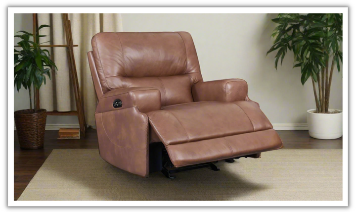 Brimfield Leather Recliner Chair in Brown-jennifer furniture