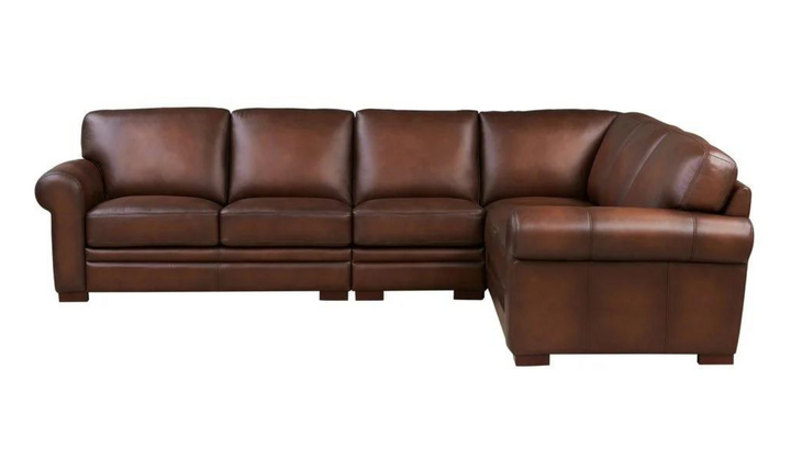 Brookfield 4-Pieces Leather Sectional Sofa