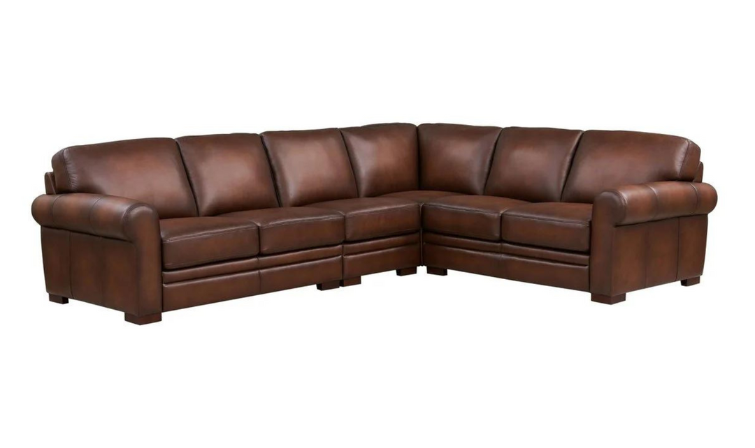 Brookfield 4-Pieces Leather Sectional Sofa