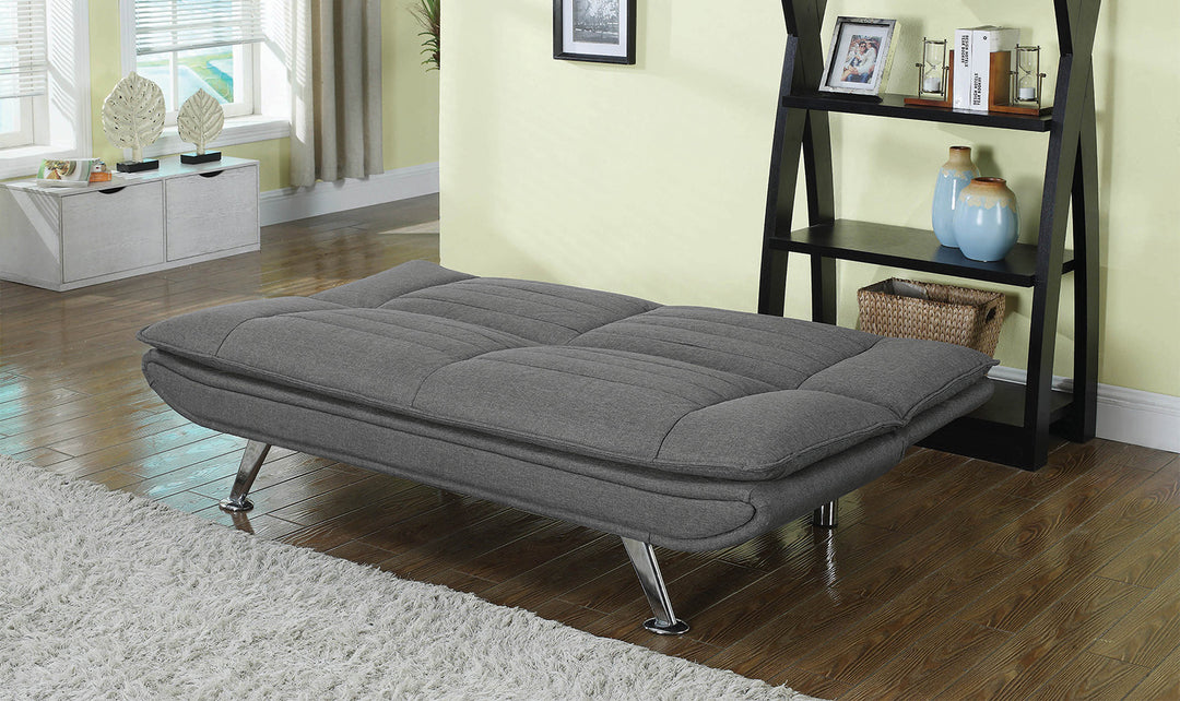 Carmaletta 2-Seater Futon with Gray Finish