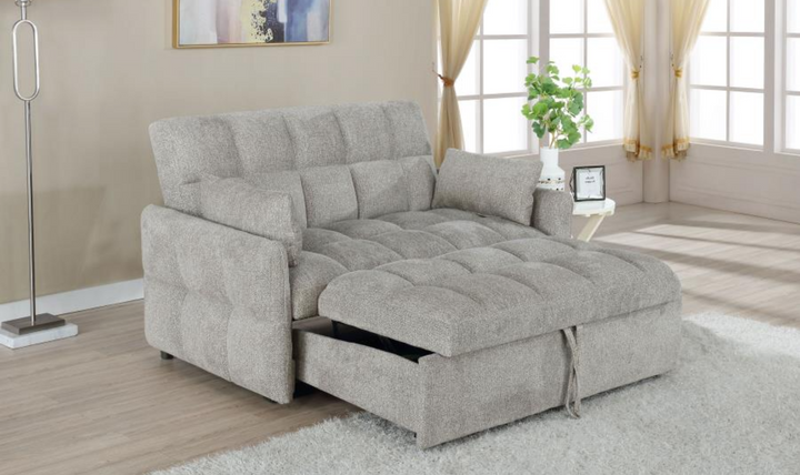 Coaster Cotswold 2-Seater Tufted Fabric Sleeper Sofa-Jennifer Furniture