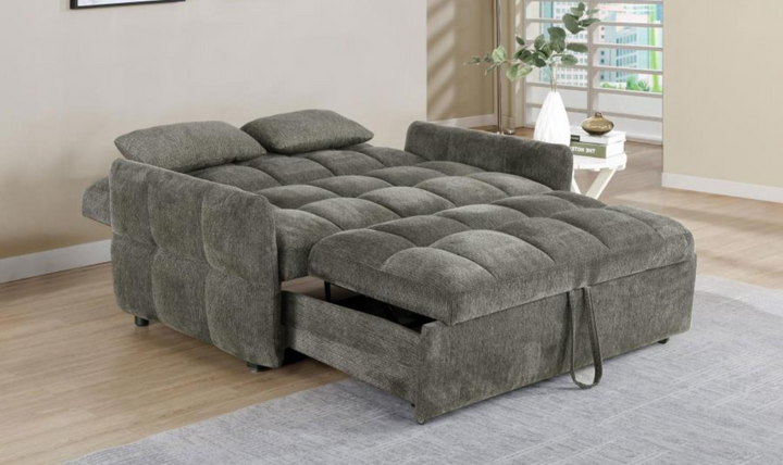 Coaster Cotswold 2-Seater Tufted Fabric Sleeper Sofa