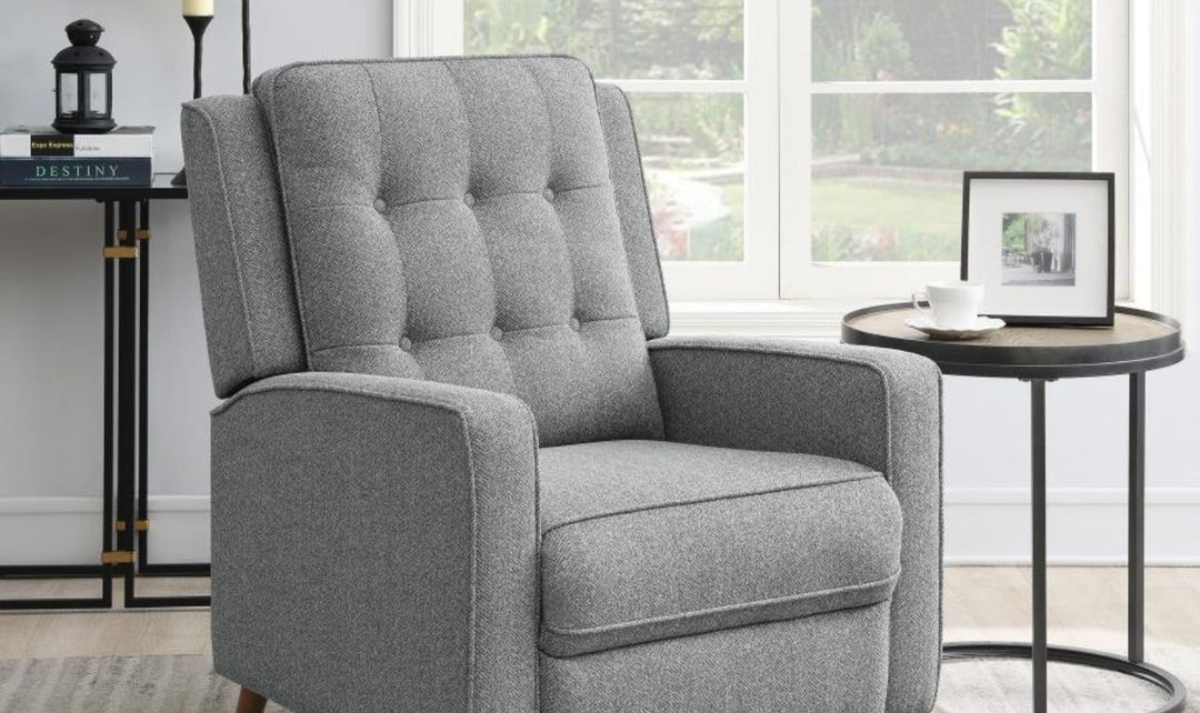 Coaster Furniture Monceau Tufted Push Back Recliner Chair with Track Arms