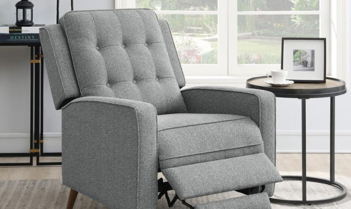 Coaster Furniture Monceau Tufted Push Back Recliner Chair with Track Arms